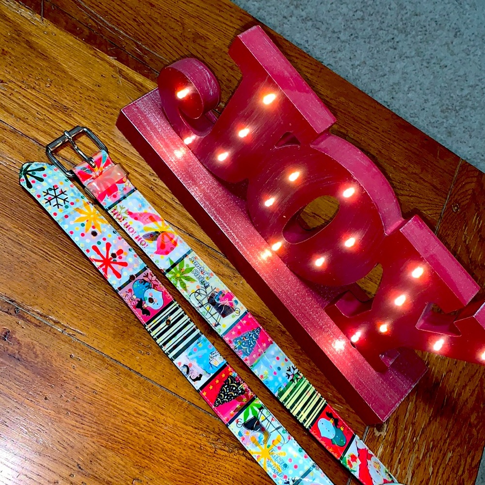 ⭐️NWOT🎄BELT🎅🏼Vintage CHRISTMAS❄️ Size Large🛷 - Picture 3 of 10